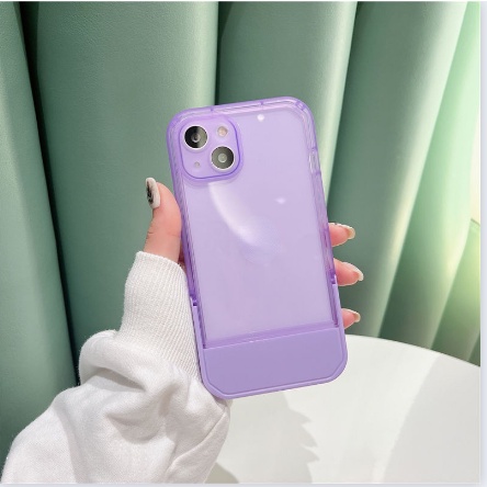 Case Transparan Dengan Holder Untuk iphone 12 13 11 Pro Max X Xs Max Xr