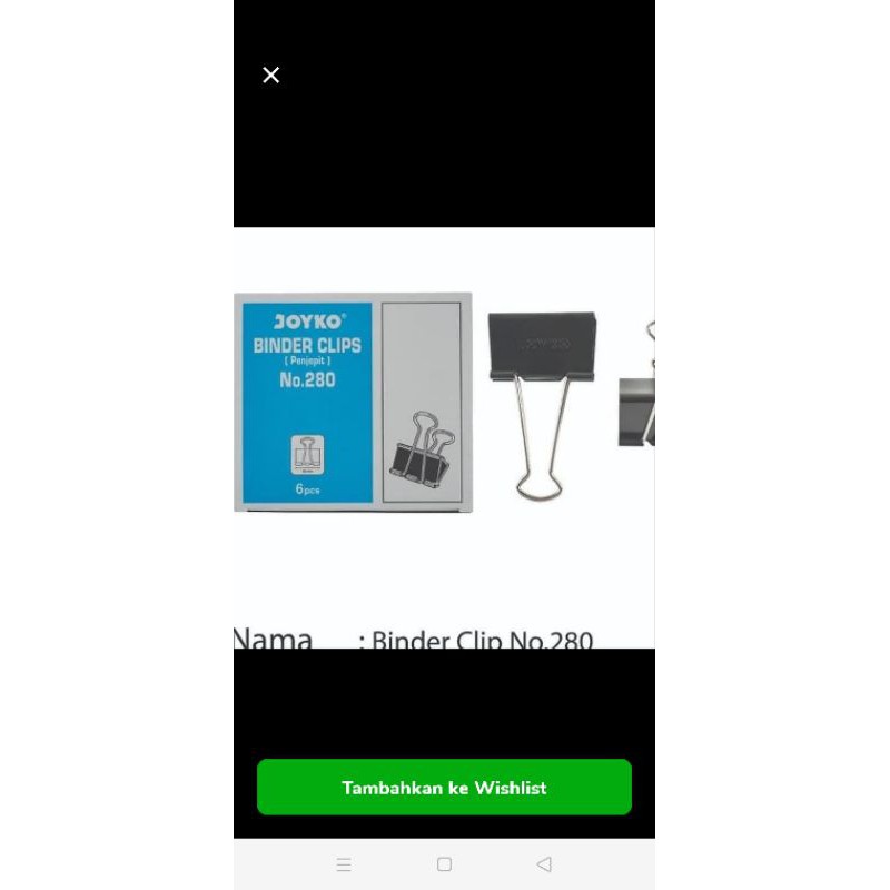 

binder clip 280 1 pack