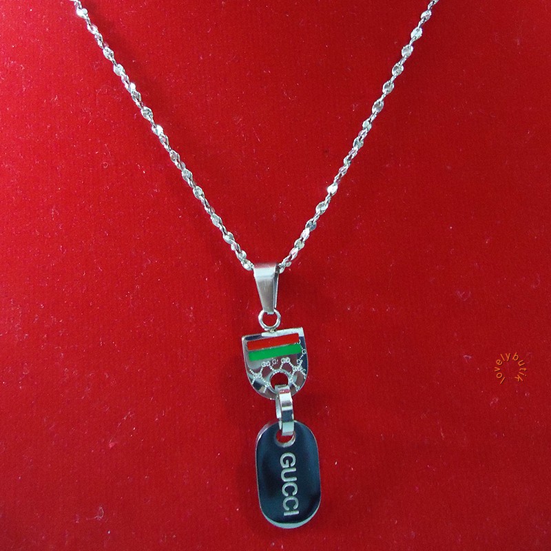 Lovely Carmen Kalung Titanium Silver Wanita Uk. 60 cm - SILVER