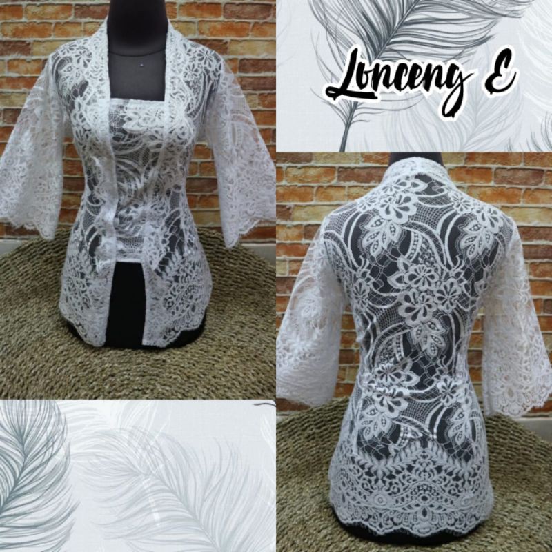 Kebaya Brokat Semi Prancis/Kebaya Lengan Lonceng