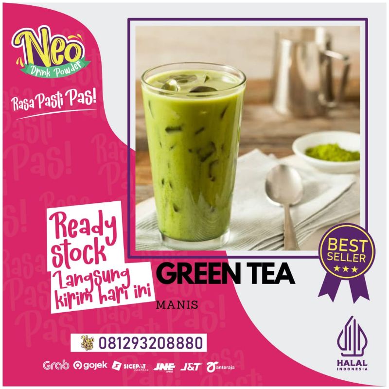 

Bubuk Minuman Rasa Greentea 1Kg/ Greentea Powder /Bubuk Greentea/Serbuk Greentea 1Kg