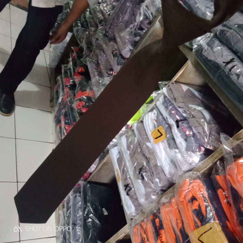 Dasi coklat polos dasi satpam terbaru