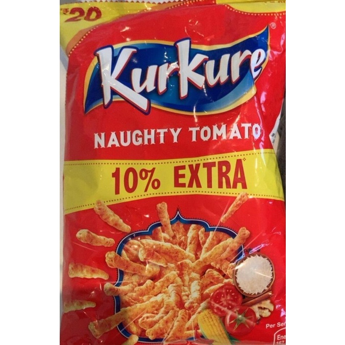 

!!!!!!] NAUGHTY TOMATO KURKURE 90g / Renyah / Snack India / Namkeen