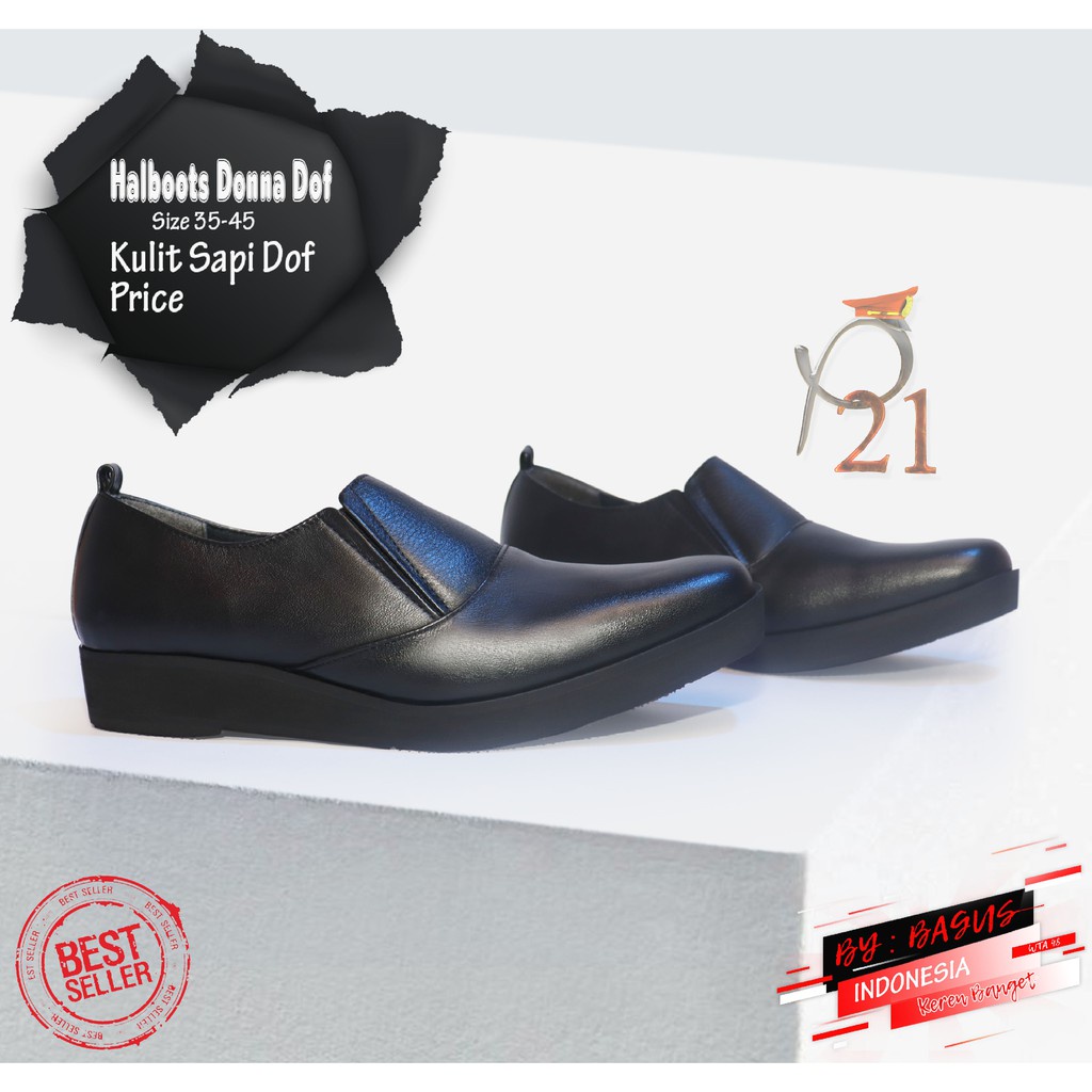HALBOOTS FLAT DONNA DOFF / SEPATU WANITA / SEPATU POLWAN / P21