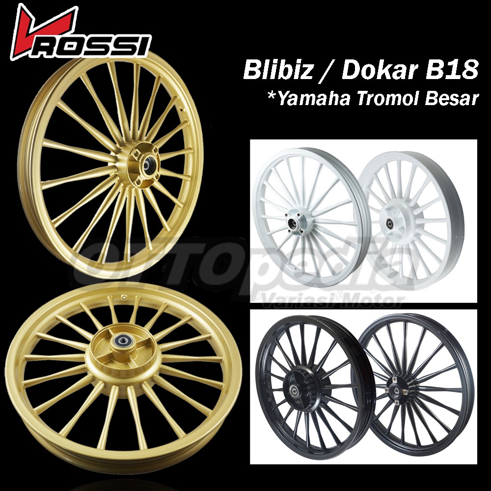 VRossi Velg Pelek Racing Venom Rossi Dokar Balok Palang 18 Jupiter MX Old 135 / Jupiter Z Burhan / J