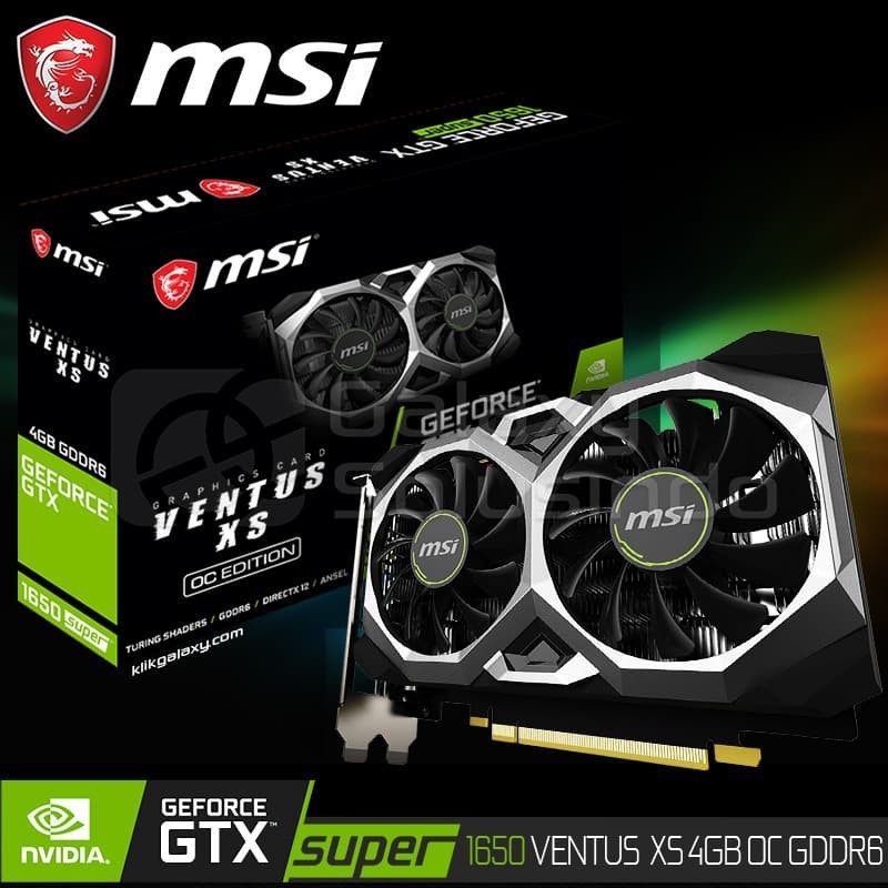 VGA NVIDIA MSI GTX1650 SUPER VENTUS XS OC