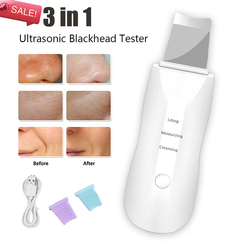 3 in 1 Ready Ultrasonic Peeling Blackhead Removal ultrasonic komedo dead skin wrinkle peeling