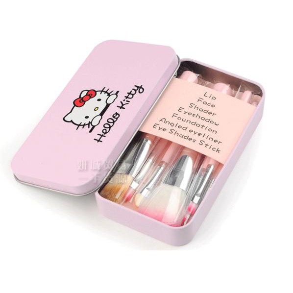 IMURA | Kuas Kosmetik set Hello Kitty (7pcs) Impor, Kuas Make Up