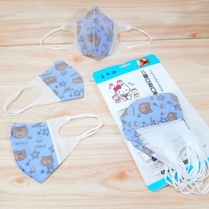 Masker Duckbill Motif Anak Bayi Batita Balita KN95 Import Motif Lucu Imut COD