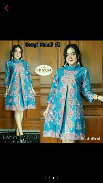 Tunik Modern Atasan Tunik Batik Tunik Eklusive Tunik Gempi Melati Best Quality Primisima