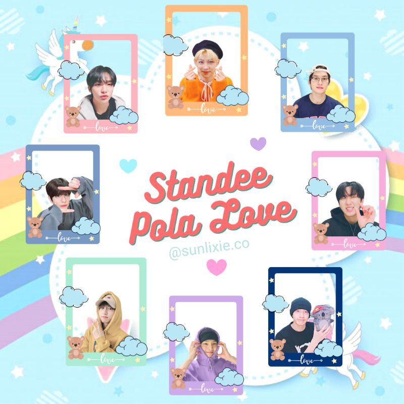 STANDEE POLA LOVE STRAY KIDS skz gantungan kunci keyring stray kidz hyunjin felix leeknow oddinary b