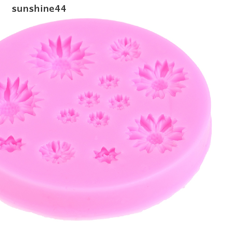 Sunshine Cetakan Kue Bentuk Bunga Daisy Bahan Silikon