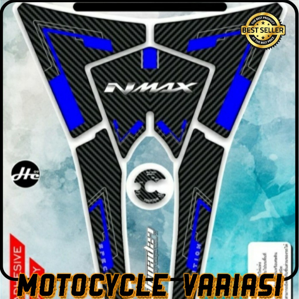 Stiker sticker tankpad deckpad carbon premium nmax 2015-2019 bahan resin original