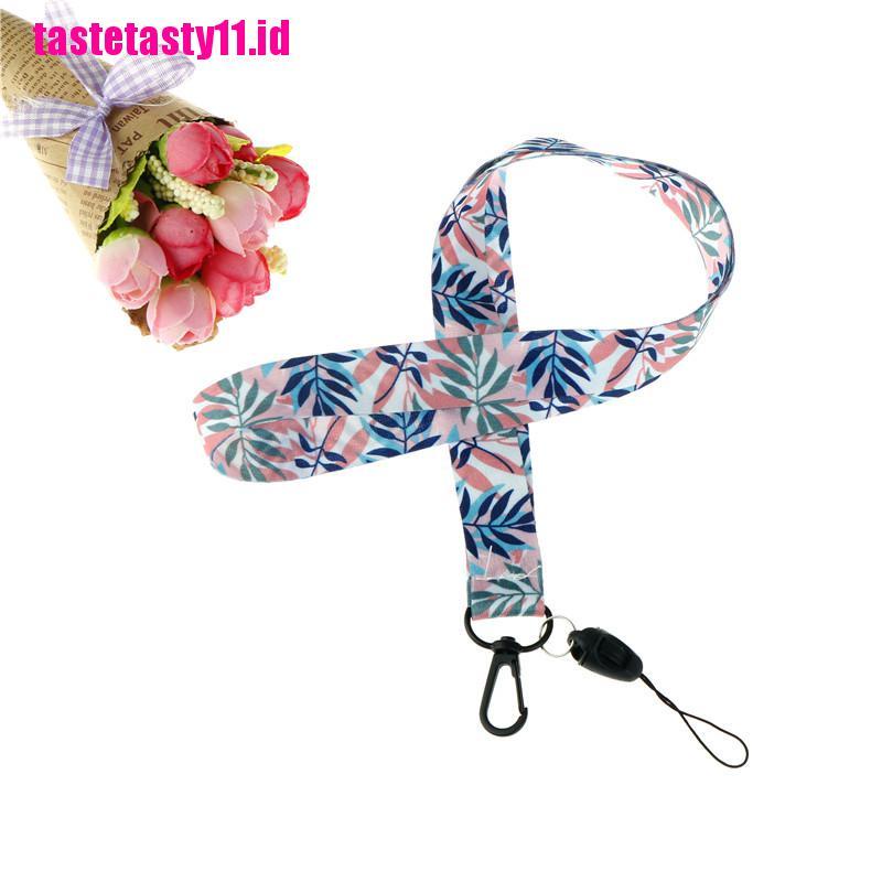 【TTID】leaves neck strap lanyards for keys id card phone straps holder diy hang