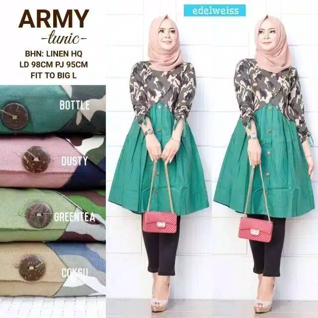 Baju bandung - army tunik