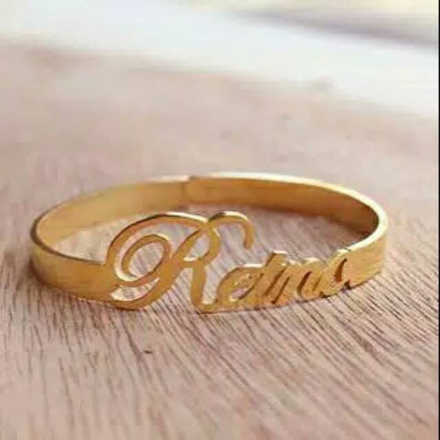 gelang nama /gelang monel
