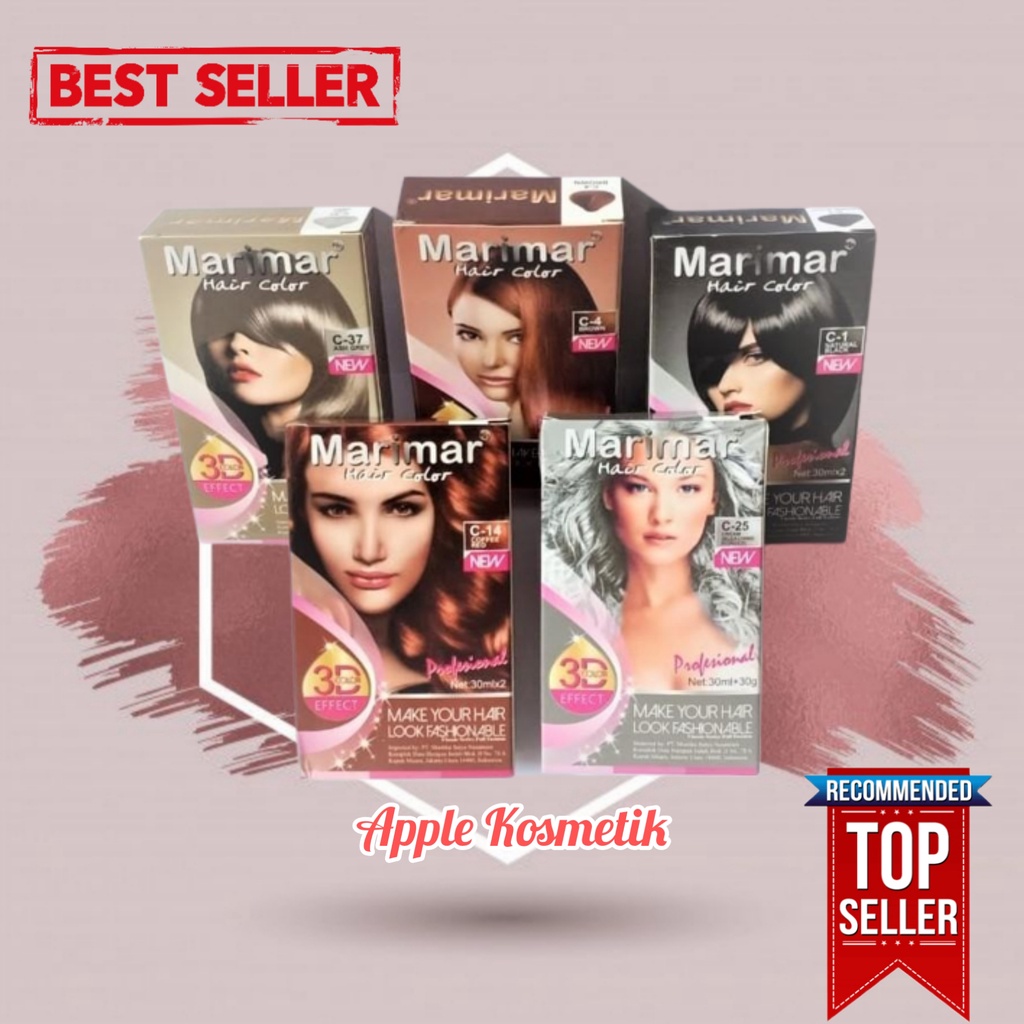 MARIMAR Hair Color 3D Color Effect 30ml x 2 - Pewarna Rambut