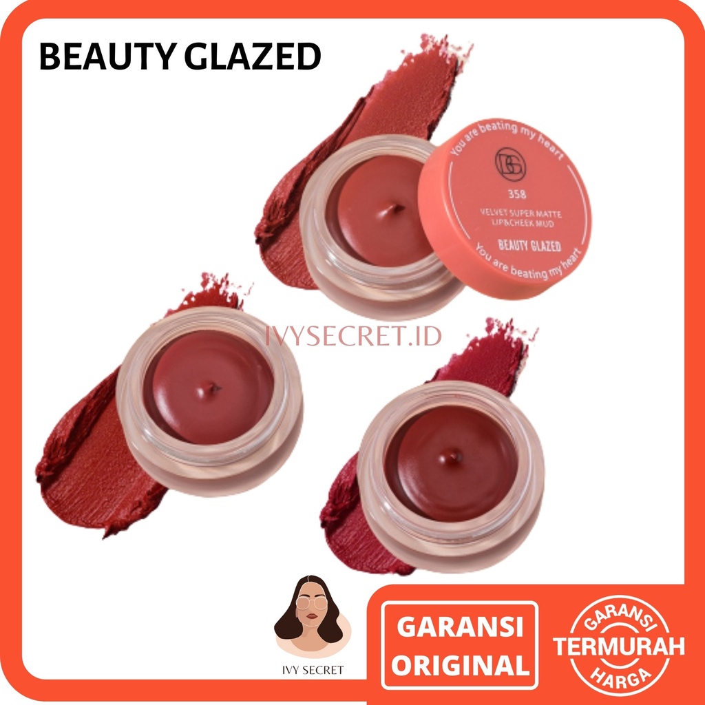 Beauty Glazed Lip And Cheek Blusher Beauty Glazed Lip Matte Lip Balm Lip Mud  BeautyGlazed Blusher Lip And Cheek BeautyGlazed