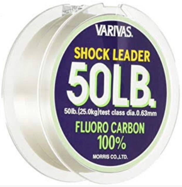 VARIVAS FLUOROCARBONE BIG TROUT SHOCK LEADER line 30 m 10 lb environ 4.54 kg 5566