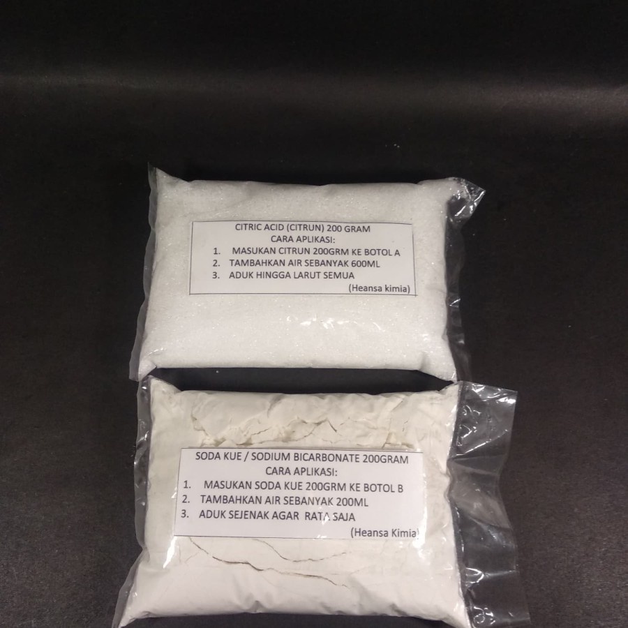 Bahan DIY CO2 Paket Cisod Citric Acid Baking Soda Kue Citrun Aquascape
