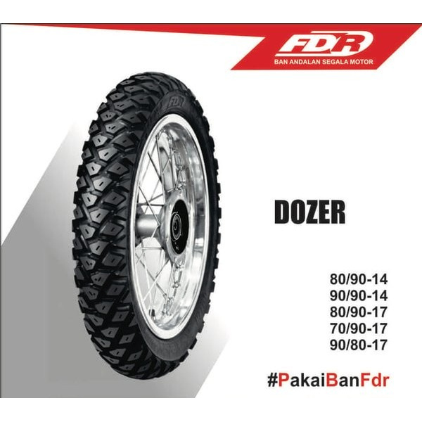 BAN LUAR FDR DOZER 90/90-14 BAN BELAKANG MATIC SEMI TRAIL