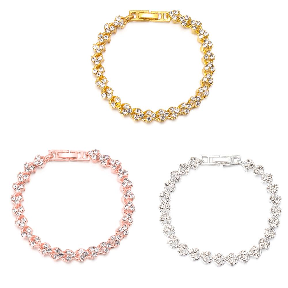 Preva Gelang Berlian Imitasi Hadiah Wanita Austria Rantai Tangan Kristal