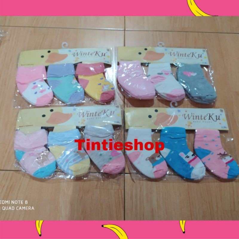 Kaos Kaki bayi Winteku  / bayi socks 0-12 Months