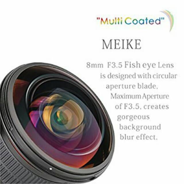 LENSA KAMERA MIRRORLESS MEIKE 8mm F/3.5 FOR FUJIFILM FUJI XM1 XA1 XA2 XA3 XA10 XT10 XT20 XT1 XT2