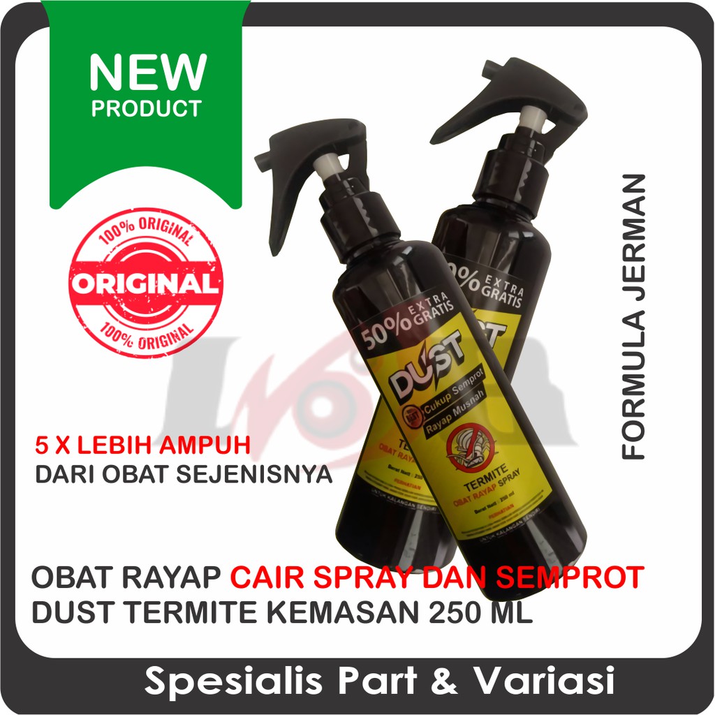 Obat Rayap Cair Semprot Dust Termite Formula Jerman 5x Lebih Ampuh