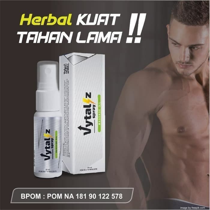 100% ASLI Spray Herbal Vytaliz Spray Original -Obat Tahan Lama Anti Eja.kulasi Dini Penambah Stamina