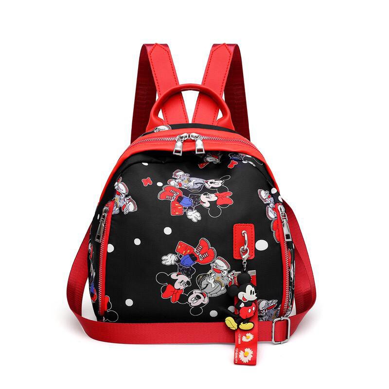 LT 1768 RISCE TAS RANSEL GANTUNGAN GAMBAR MICKEY MINNIE MULTIFUNGSI IMPORT WANITA CEWEK EL 6029