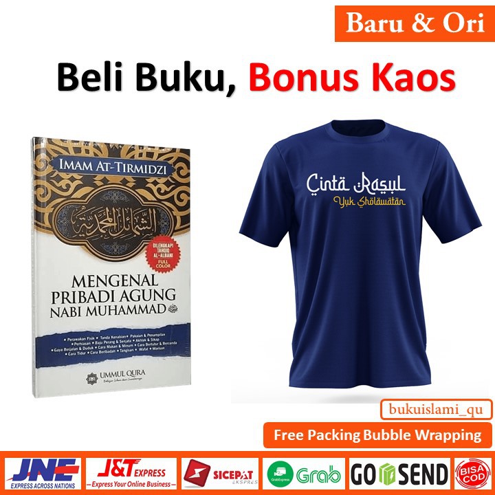 Buku Mengenal Pribadi Agung Nabi Muhammad Bonus Kaos Isalami Quote Cinta Rasulullah