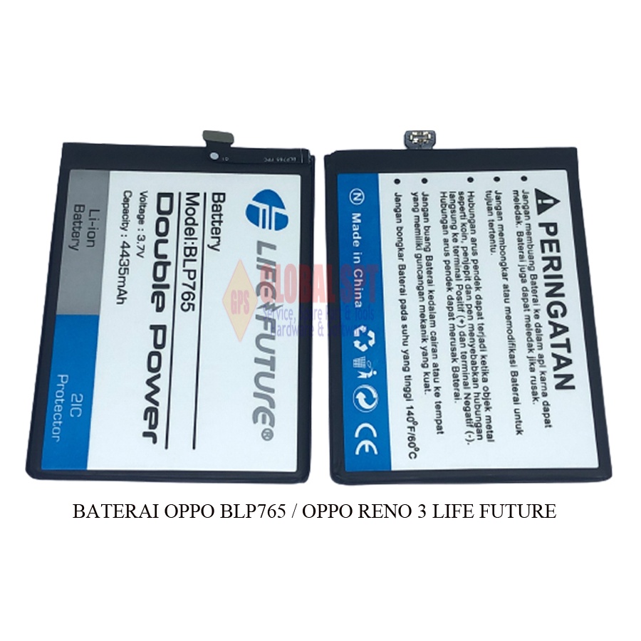 BATERAI BLP765 LIFE FUTURE / BATRE / BATERE RENO 3 LF / RENO3 LIFE FUTURE