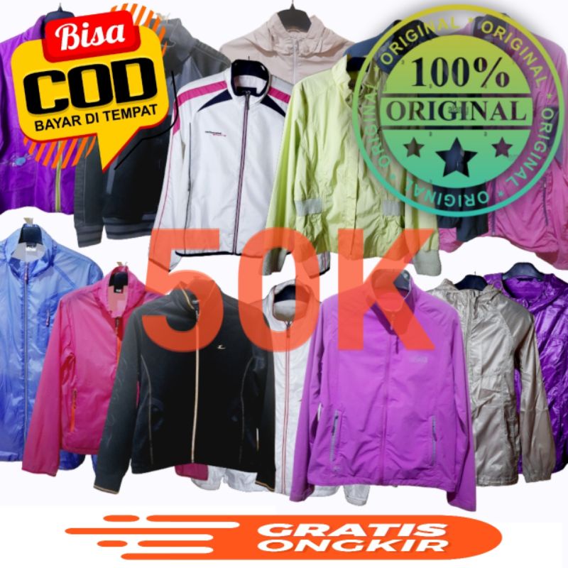 OBRAL#2 START 25K JAKET IMPORT BRANDED/RUNNING/FASHION/OUTDOOR/ORIGINAL SUPER MURAH