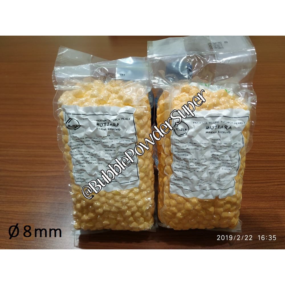 Bubble Tapioka Kuning Premium / Golden Tapioca Pearl (8mm) @1kg - Boba Pearl - Super Quality - Promo Temurah