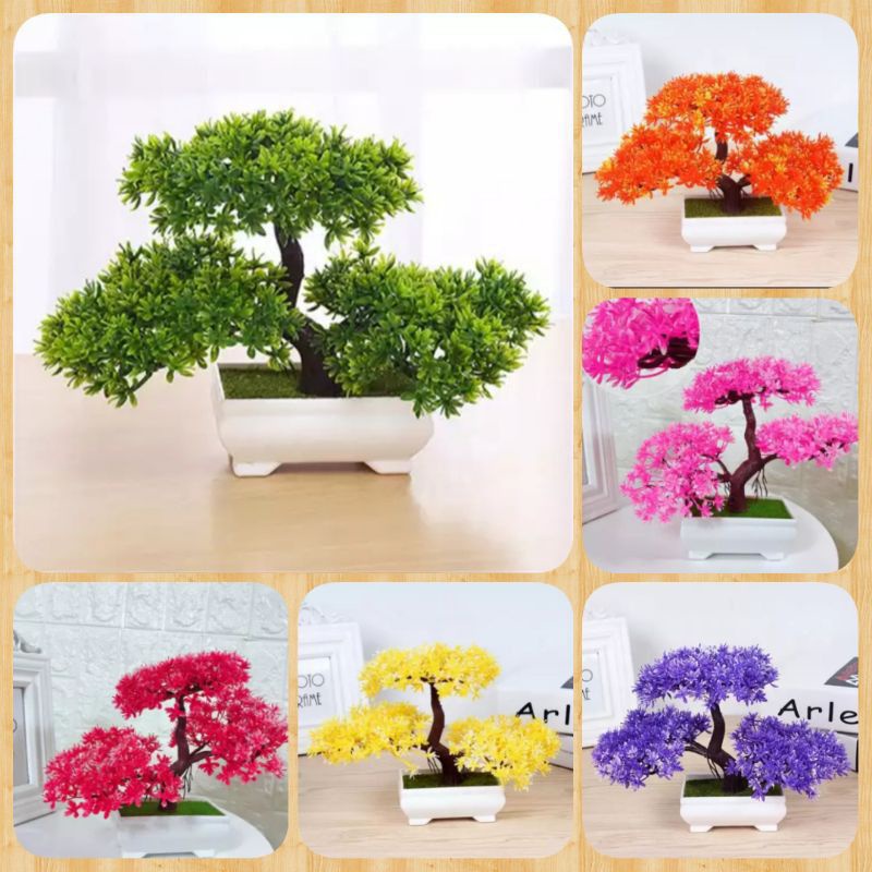 BUNGA HIAS, BONSAI, BONSAI PLASTIK, BUNGA HIAS ARTIFICIAL