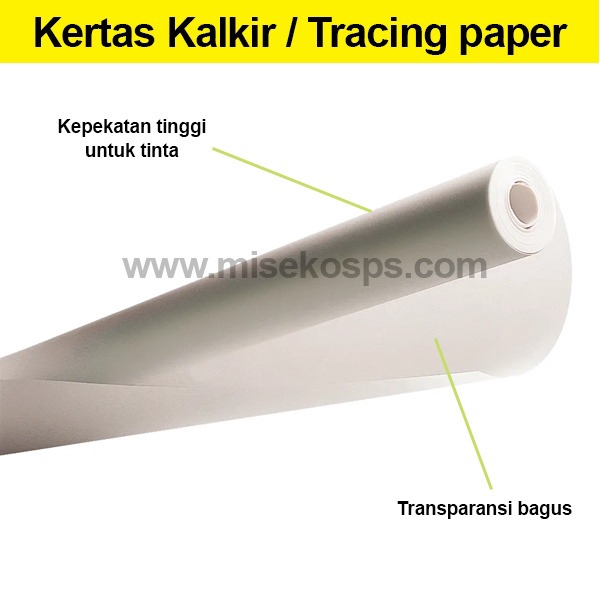 

KERTAS KALKIR TRACING PAPER UKURAN A1 60 X 85 CM film afdruk sablon