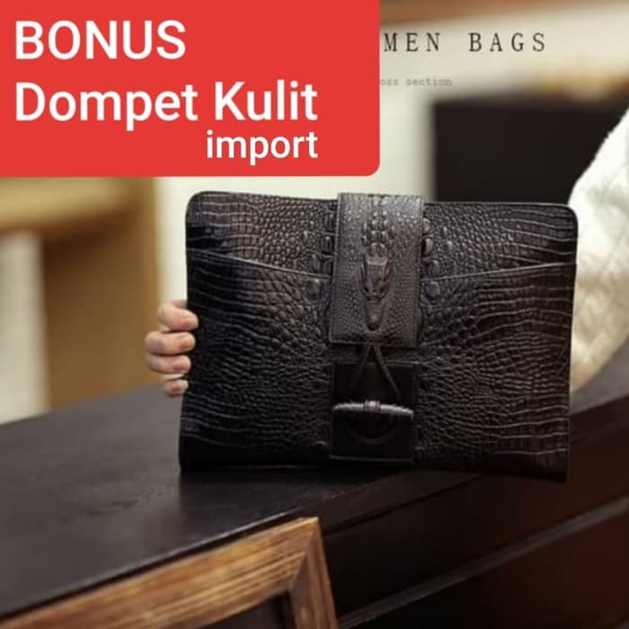 Clutch handbag hand bag tas pria KULIT - BUAYA KEREN