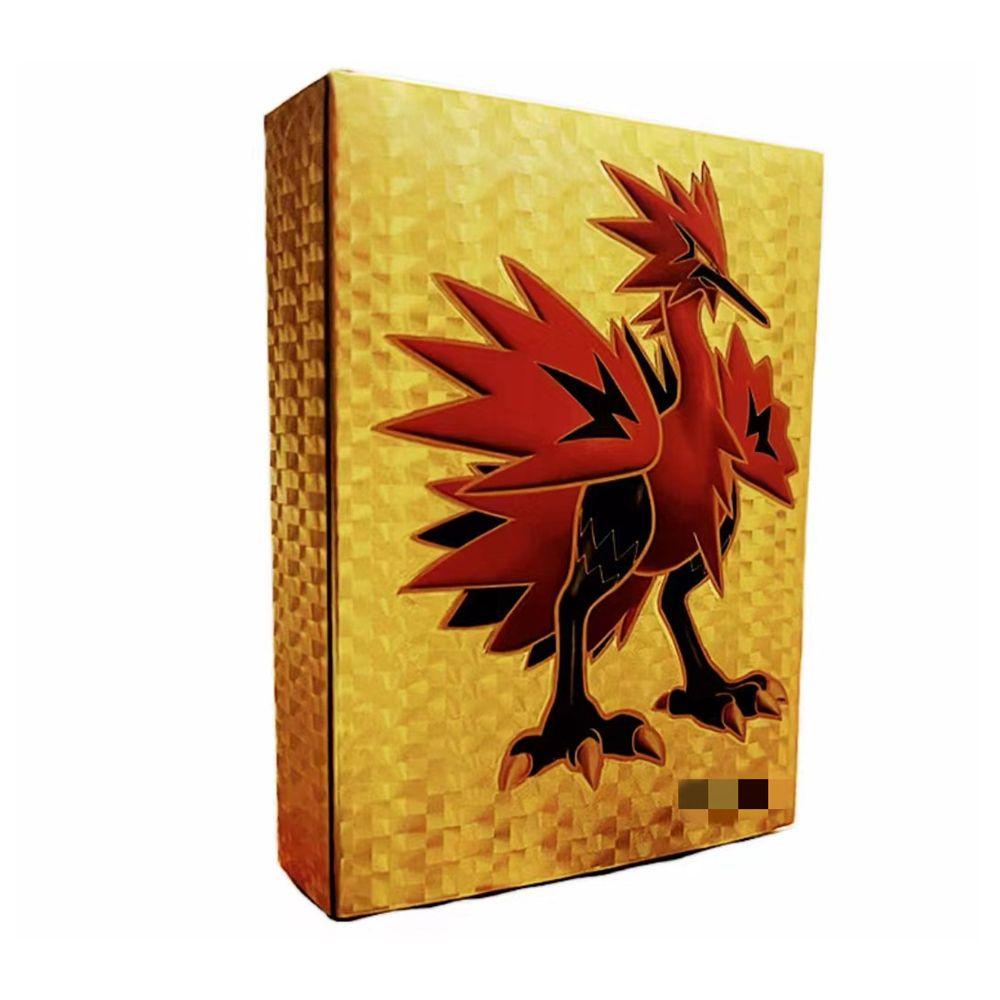 Suyo Kartu Pokemon Anak Baru Langka Koleksi Charizard Battle Power Card Metal Gold Silver