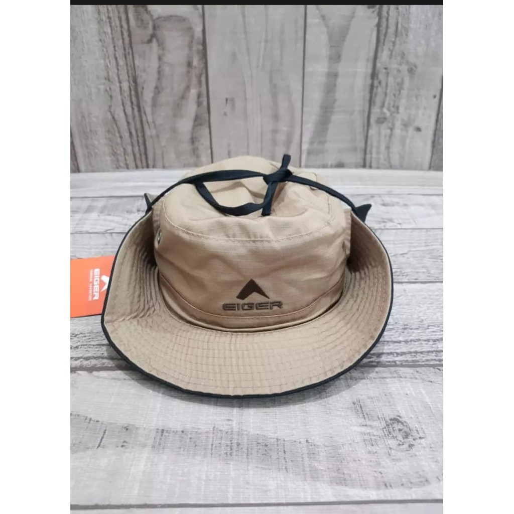 Topi rimba pria Cream | topi rimba wanita Cream | Topi rimba tali wanita Cream