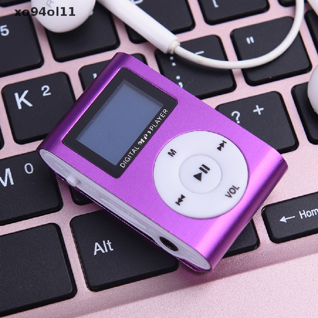 (hotsale) Mp3 Player Digital Mini Portabel Dengan Layar LCD Mendukung Kartu Mikro SD TF 32GB