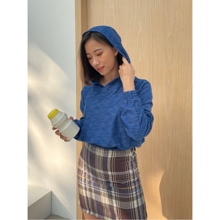 Kadaka T-0346 Hoodie Crop Sporty