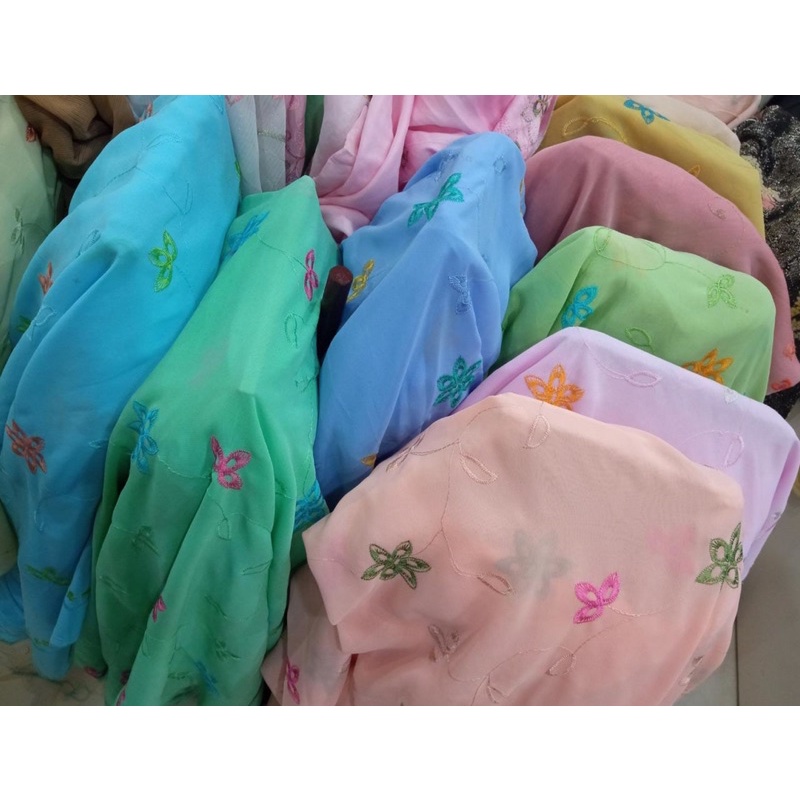 [SALE] SIFON BORDIR MOTIF BUNGA MURAH