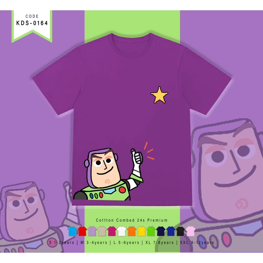 T-SHIRT / KAOS ANAK-ANAK TERMURAH BERGAMBAR TY BUZZ - TERIMA CUSTOM KAOS KELUARGA