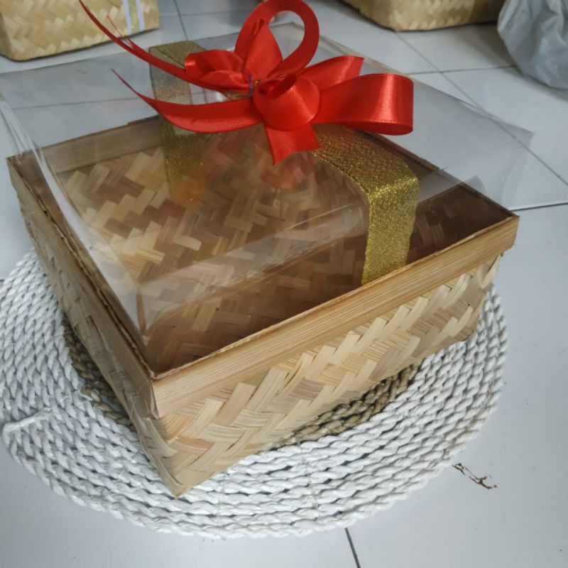 BESEK SESERAHAN MIKA TINGGI 25 CM | Wadah Seserahan | Tempat Makanan | Box Mahar Nikah| Gift