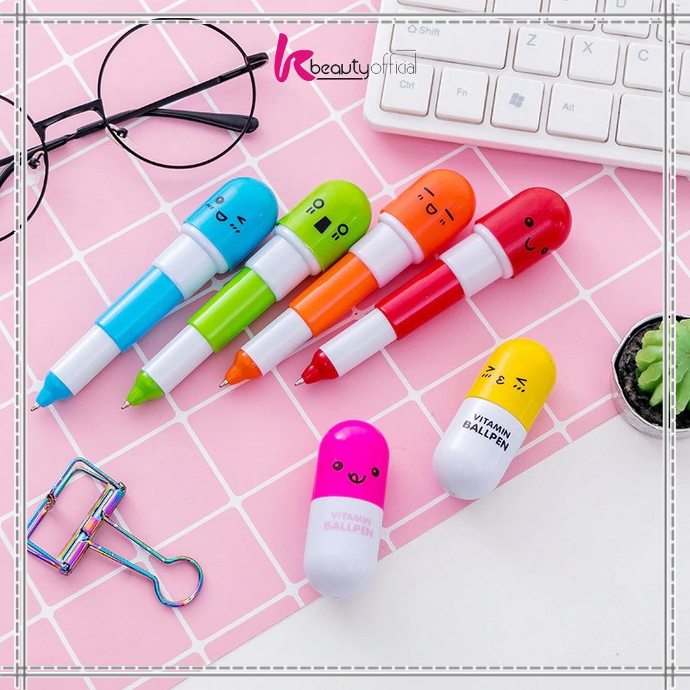 

KB-A4 Pulpen Emoticon Vitamin / Pen Unik / Pena Kapsul / Pulpen Stationary Souvenir Pernikahan