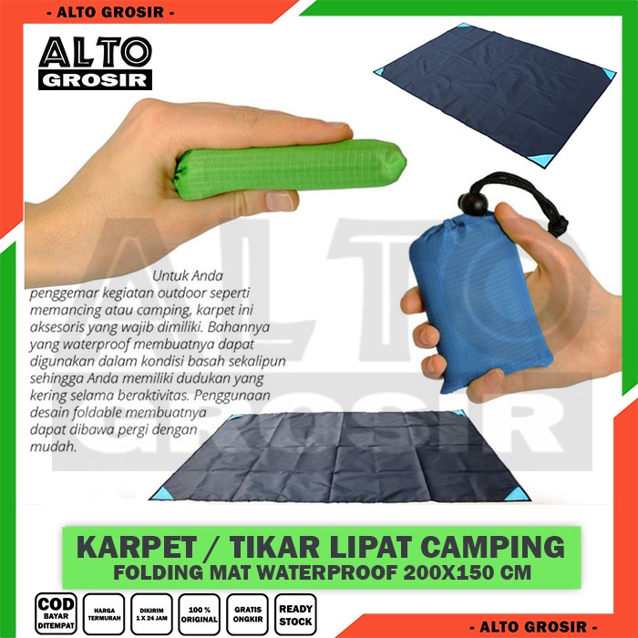Tikar piknik lipat Tamasya Tikar piknik Waterproof - tikar microsateen - Tikar piknik Lipat Waterpro