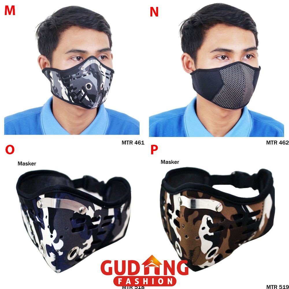 Masker Motor / Masker Mulut / Masker Debu / Masker Wajah Biker - MTR (COMB)