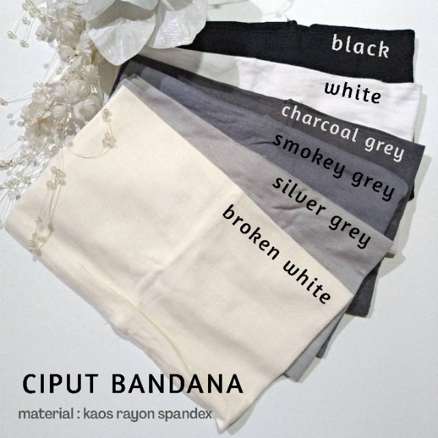 Ciput Bandana Kaos Rayon/inner hijab/dalaman kerudung