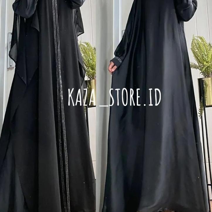Paling Diminati.. NEW EXCLUSIVE ABAYA TURKEY KAFTAN DUBAI OUTHER SAUDI 2IN1 MATA Swarovski ORI #abay